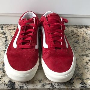 Vans Red  Old Skool Sneakers size 6.5